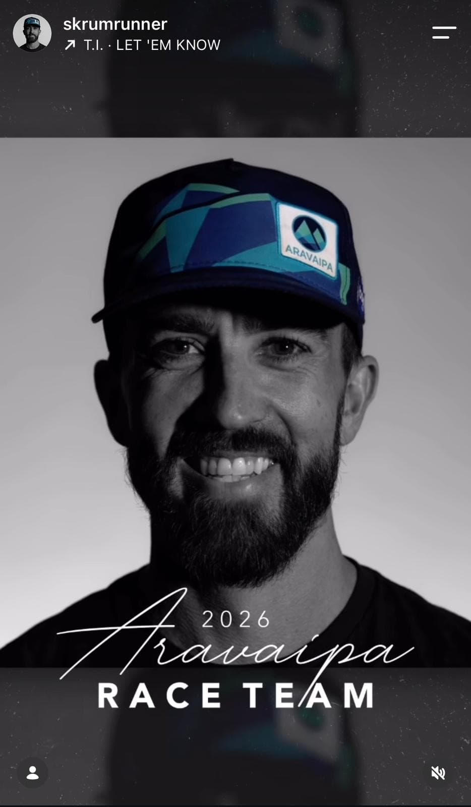 Kurt announced on the 2026 Aravaipa Race Team